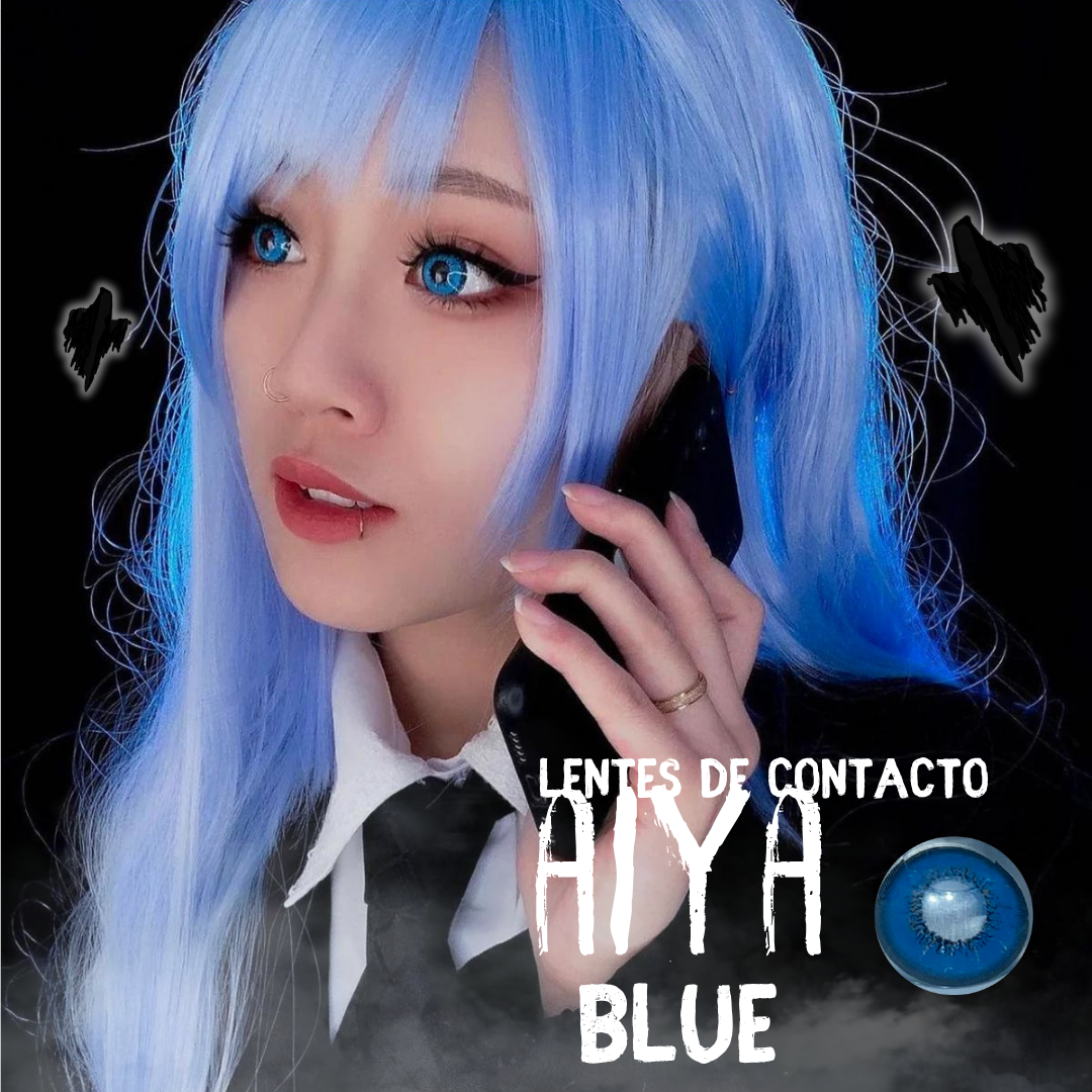 Lentes De Contacto Meetone Halloween Tono Hiya Blue