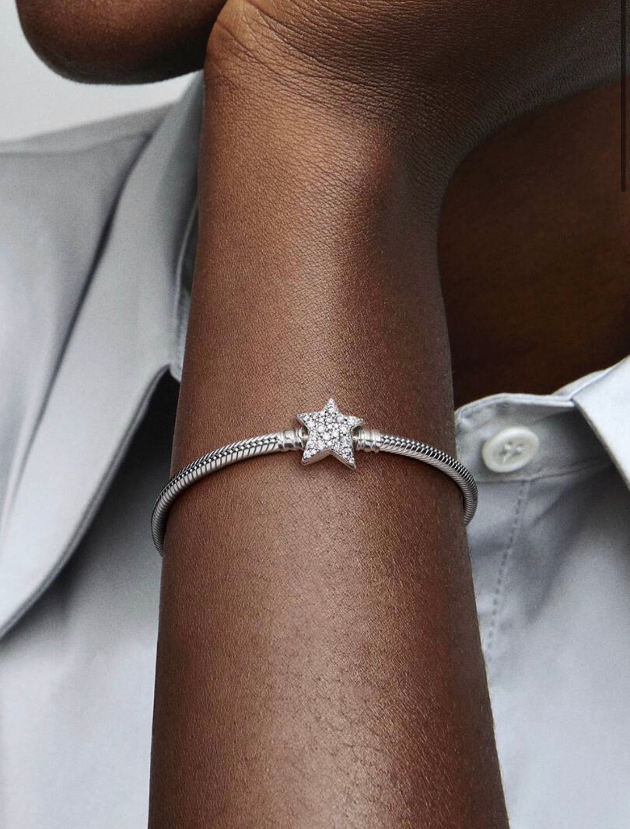 Pulsera Pandora con cierre de Estrella Asimétrica