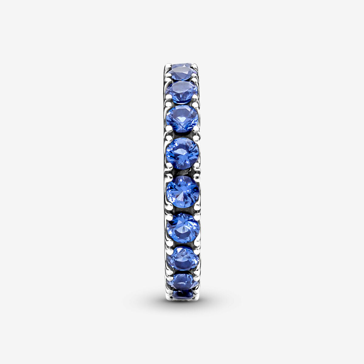 Anillo Eternity Brillante Azul