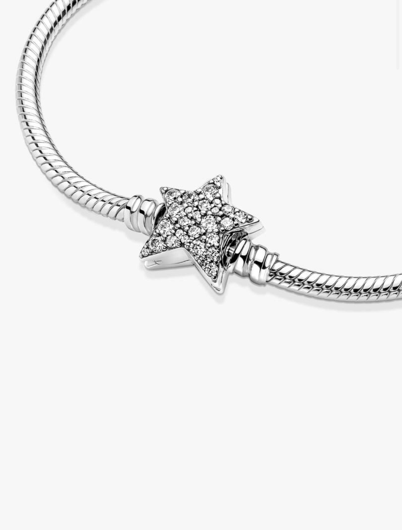 Pulsera Pandora con cierre de Estrella Asimétrica