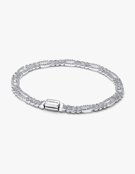 Pulsera Pandora de Cadena Cubana Ovalada
