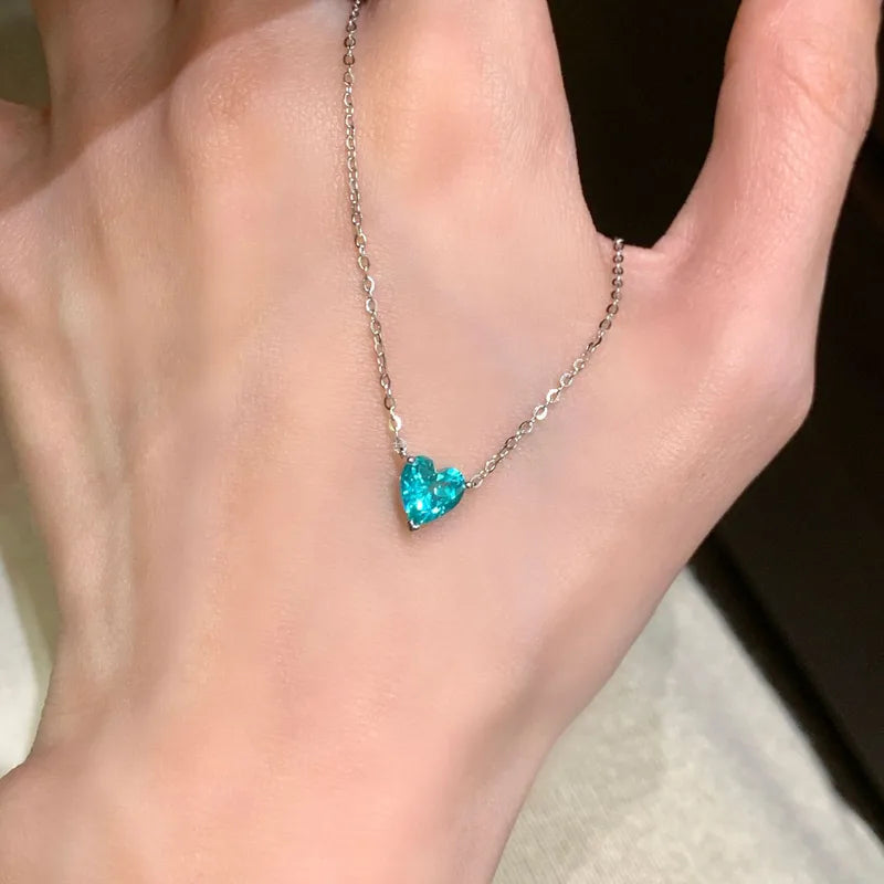Set Pandora De Corazón Turquesa