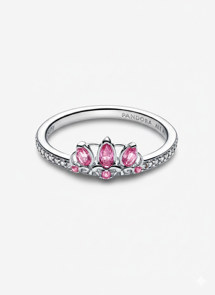 Anillo Pandora Princesa Rapunzel de Disney Plateado