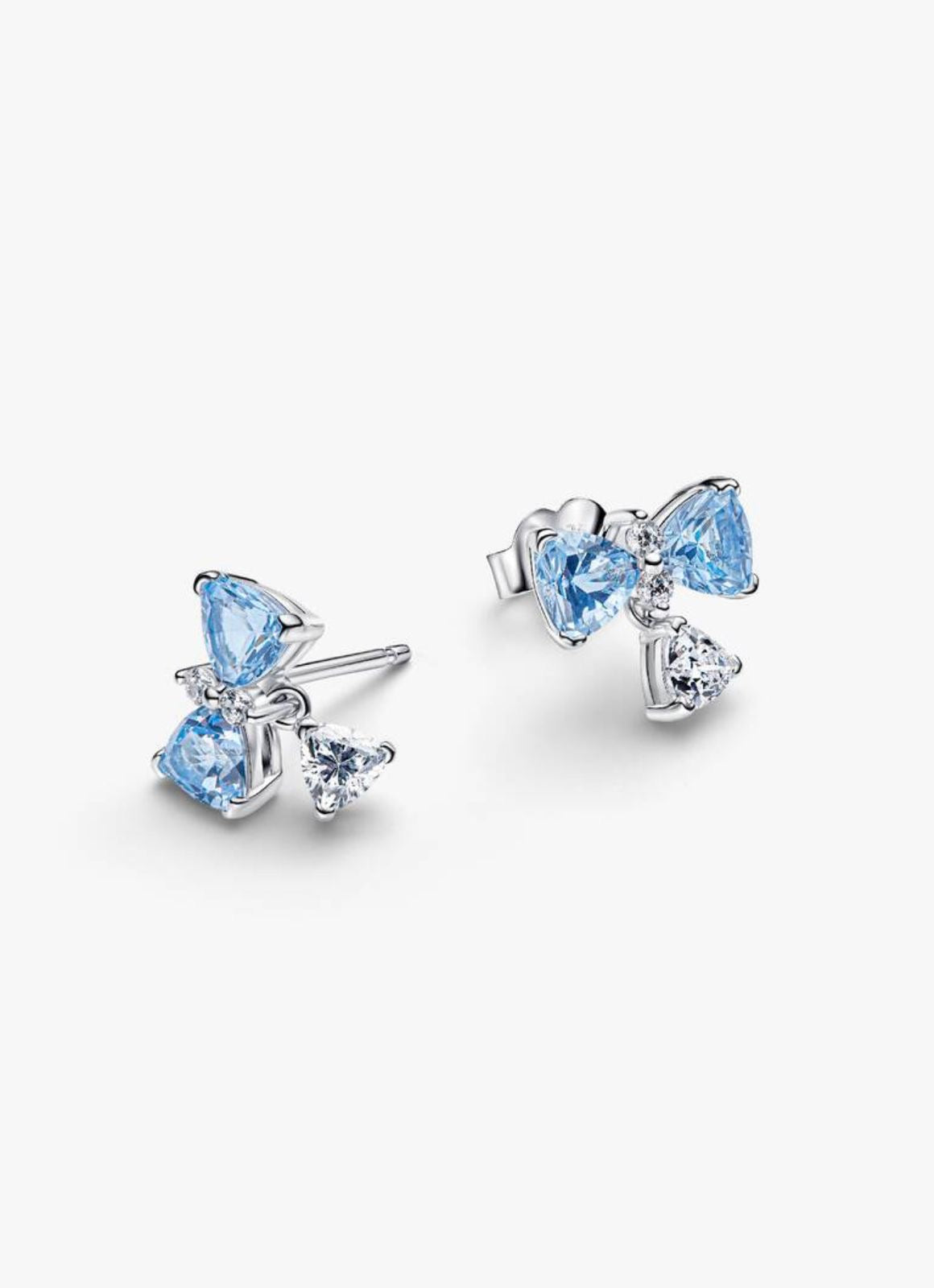 Aretes Pandora Lazo Azul De Bridgerton