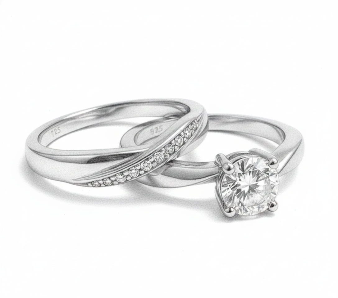 Anillo de Compromiso set de dama #13