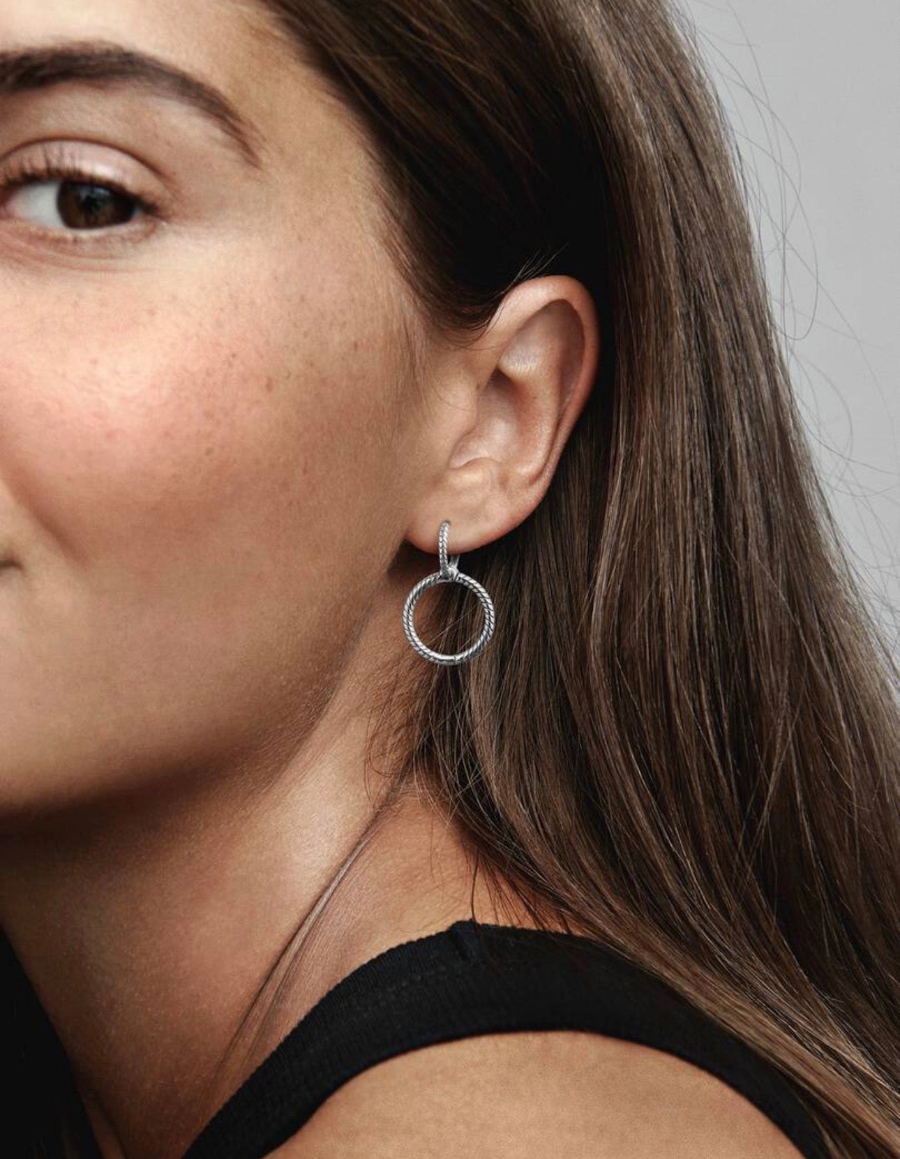 Argollas Pandora de doble aro Moments