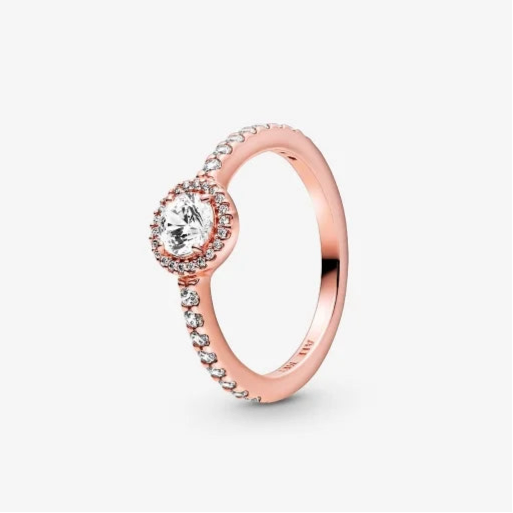 Anillo Pandora Elegancia Clásica Circular Rose Gold
