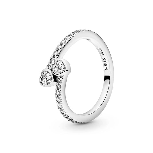 Anillo Pandora Amor Doble Pavé