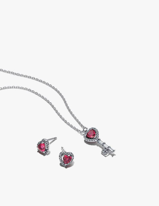 Set De Regalo Pandora con llave de corazón elevada