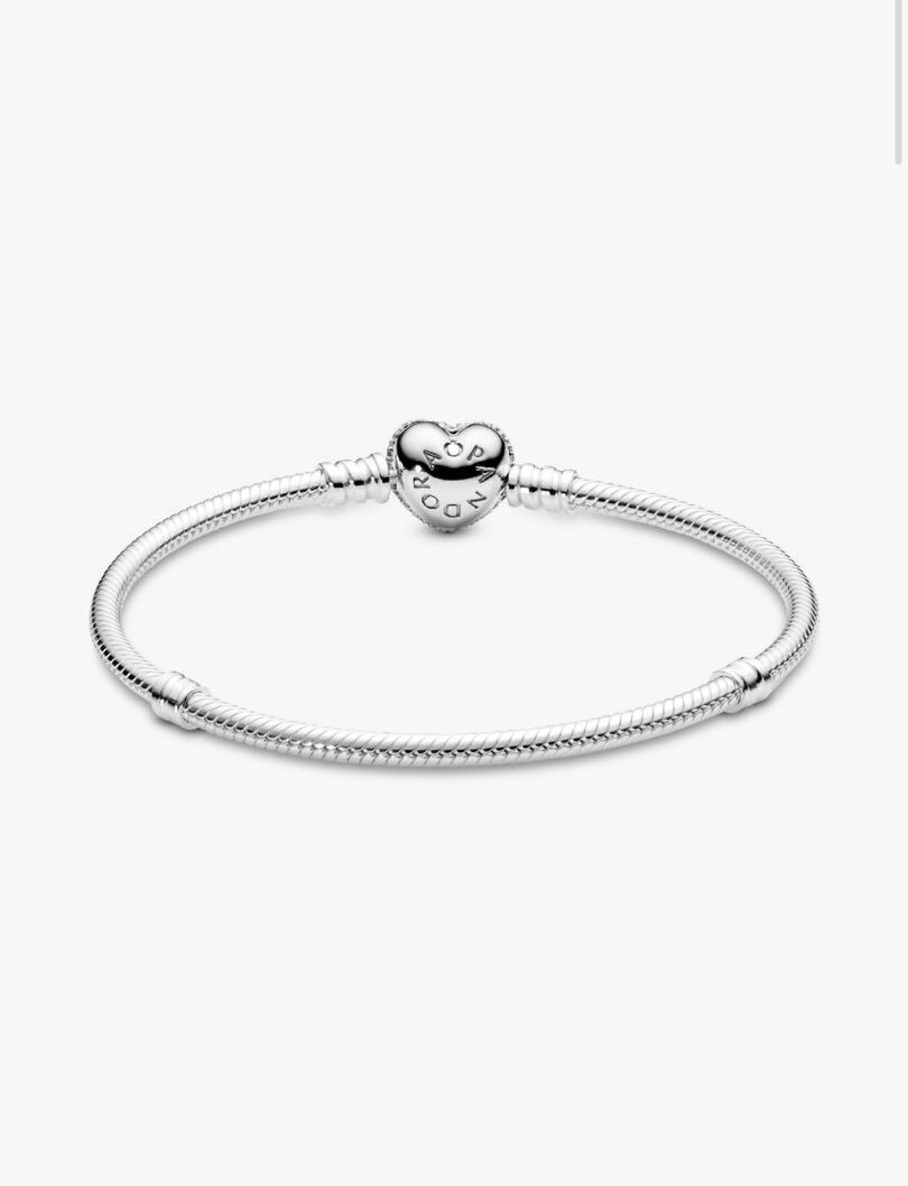 Pulsera Pandora Moments Con Cierre De Corazón Brillante