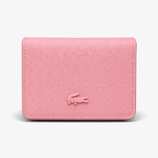 Monedero Lacoste Rosa Con Caja