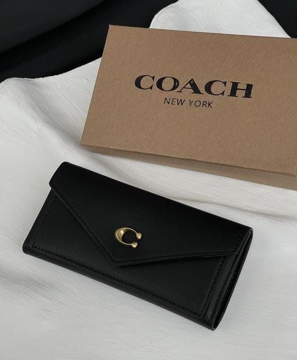 Monedero Coach Negro Para Mujer Calidad Alta