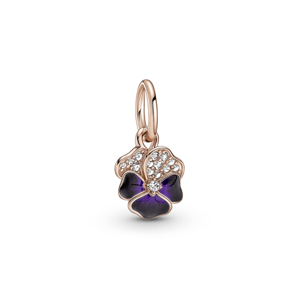 Charm Pandora Colgante Pensamiento Morado Intenso