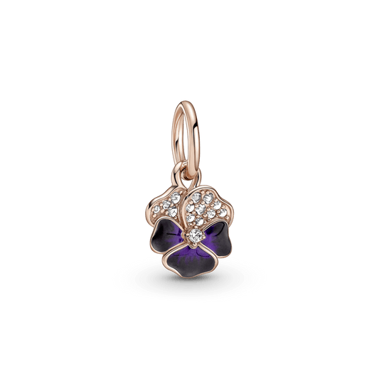 Charm Pandora Colgante Pensamiento Morado Intenso