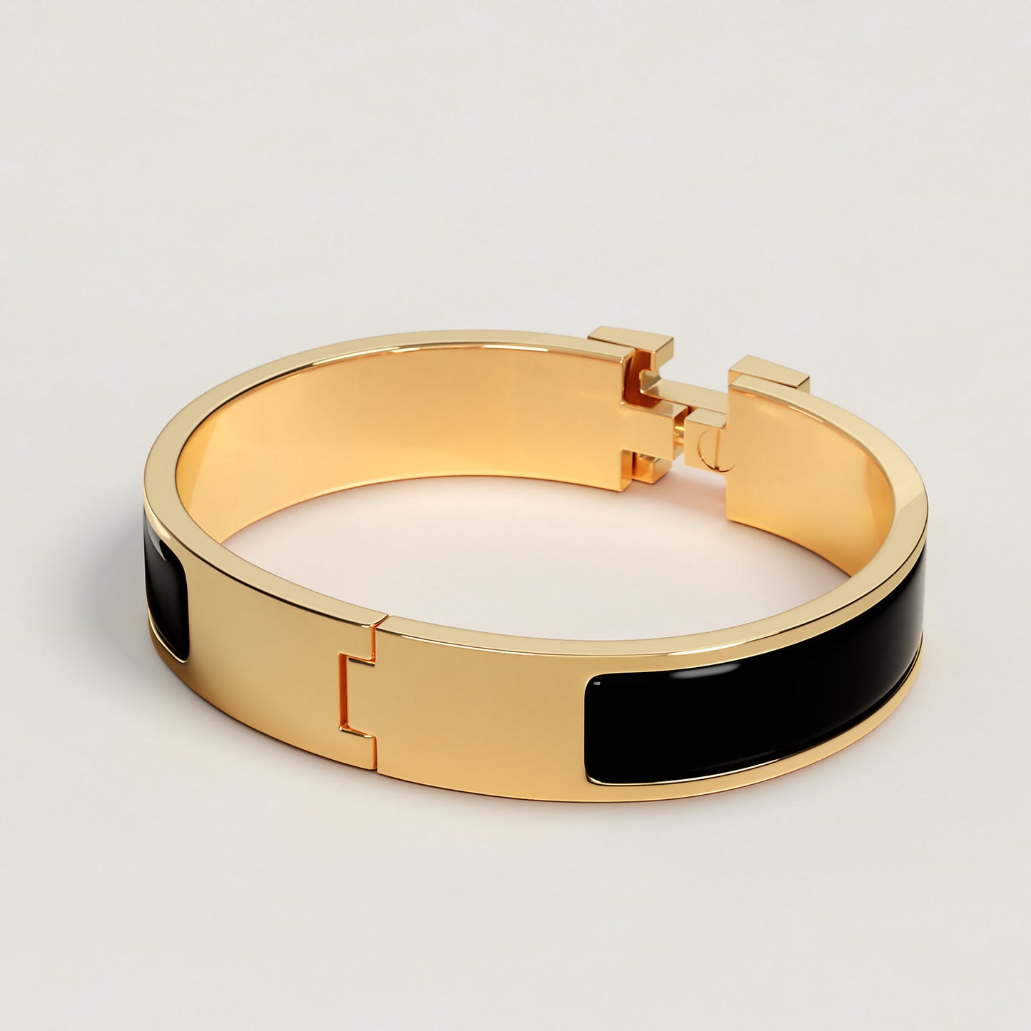 Brazalete Hermès Negro Clic H