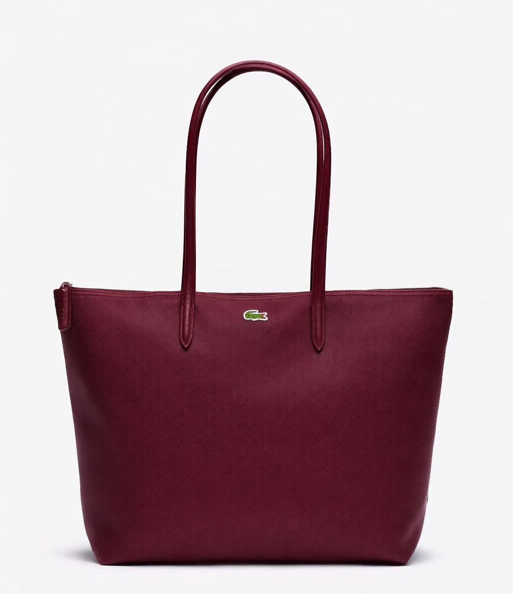 Cartera Lacoste Tote Grande L.12.12 Rojo Vino