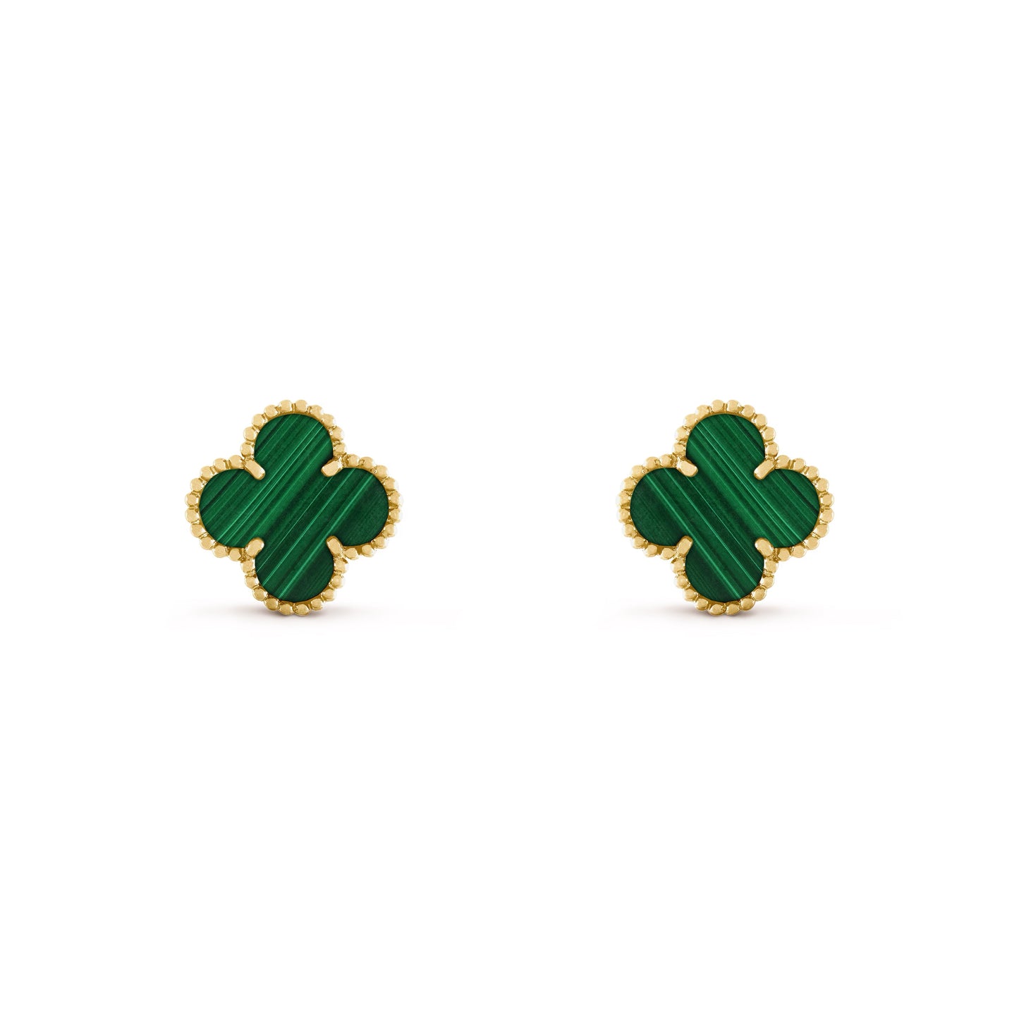 Aretes Van Cleef Vintage Alhambra Verde