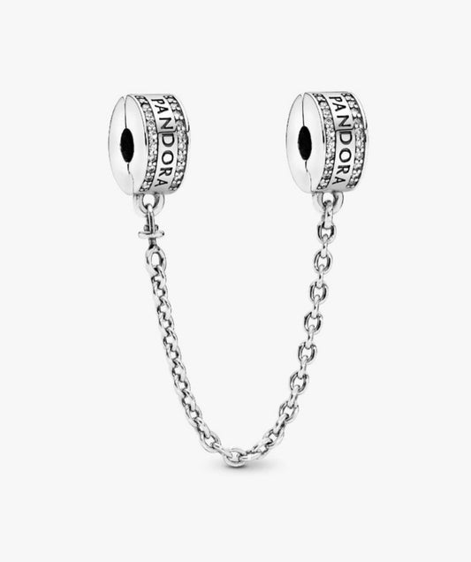 Cadena Pandora de Seguridad Con Logo Brillante