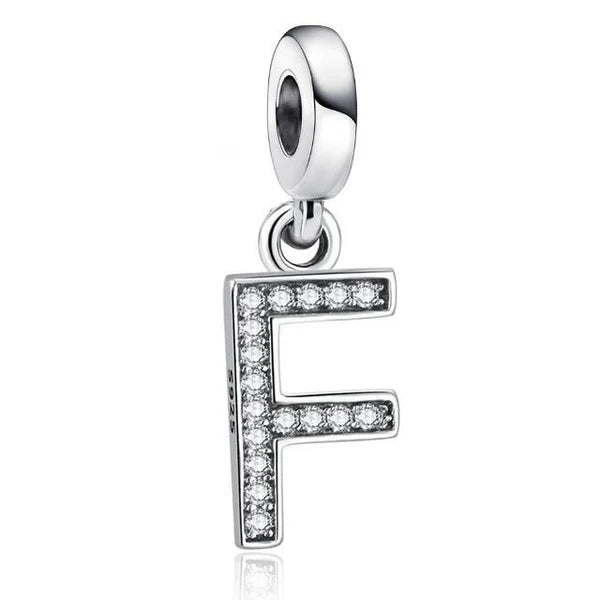 Charm Pandora Inicial Abecedario Brillante en Molde de la A-Z