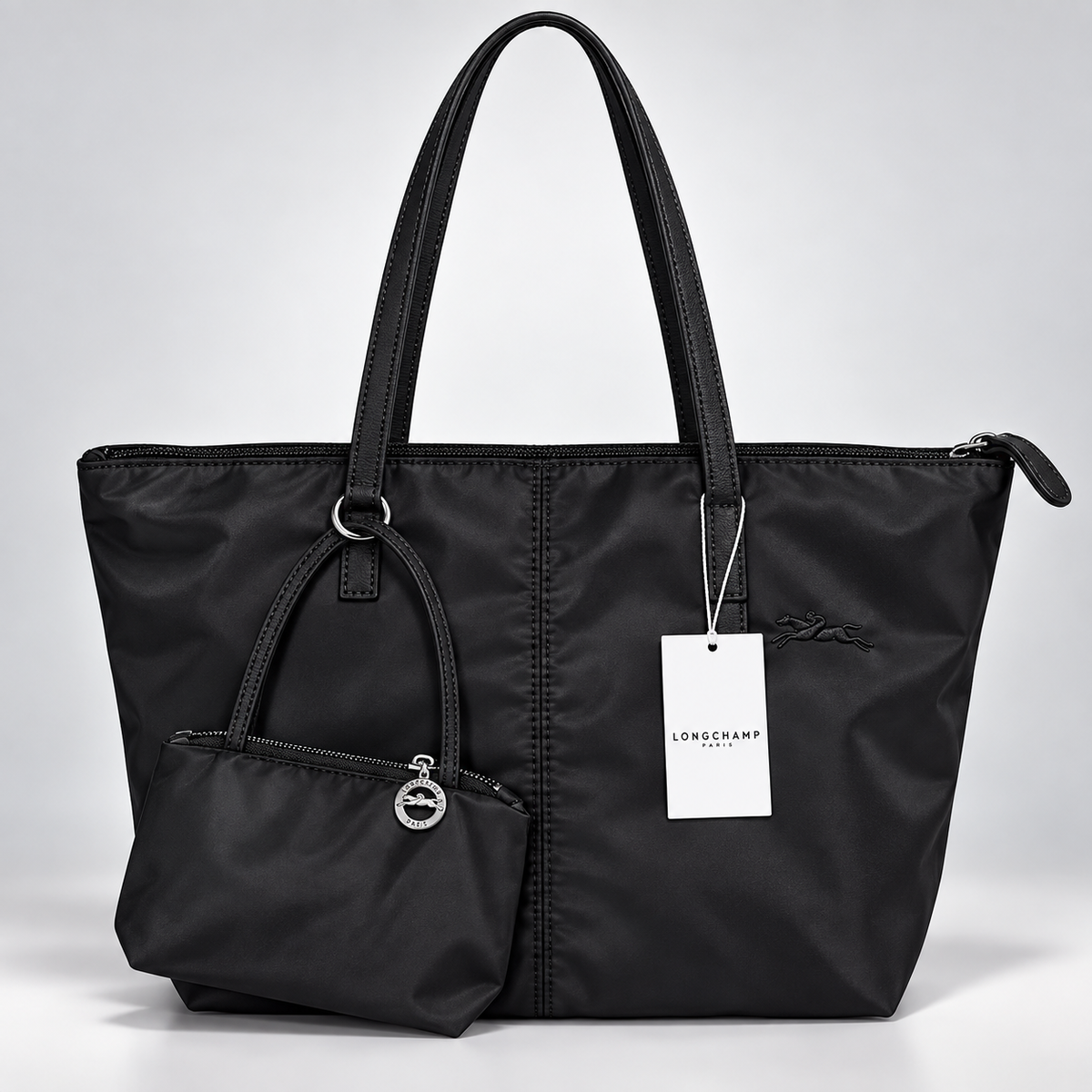 Cartera Longchamp Le Pliage Tote Bag L Nylon Negra