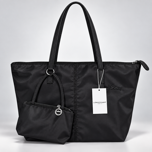 Cartera Longchamp Le Pliage Tote Bag L Nylon Negra