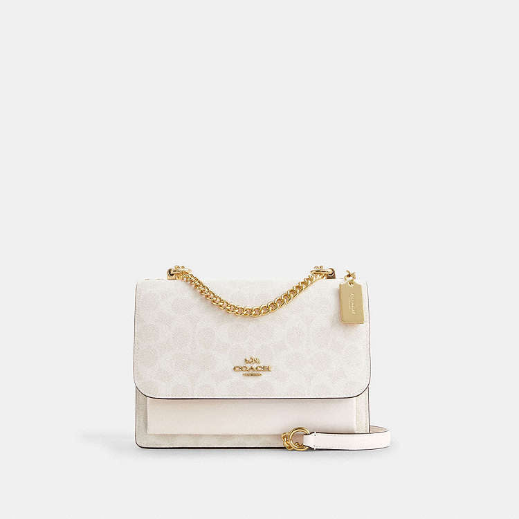 Cartera Coach Crossbody Klare Blanca Con Caja