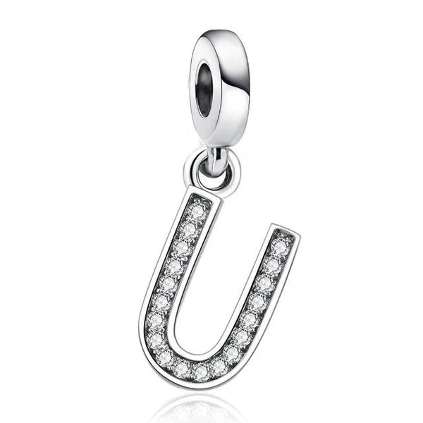 Charm Pandora Inicial Abecedario Brillante en Molde de la A-Z