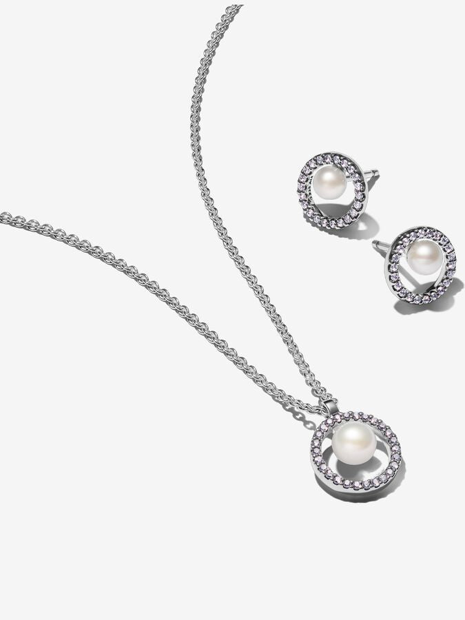 Set De Regalo Pandora Atemporal De Perlas Cultivas En Agua Dulce