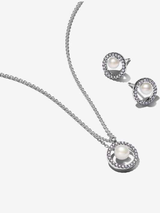Set De Regalo Pandora Atemporal De Perlas Cultivas En Agua Dulce