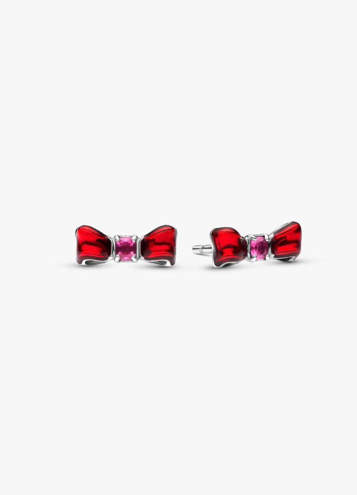 Aretes Pandora Botón Lazo Blancanieves de Disney