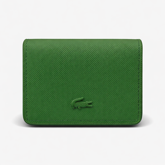 Monedero Lacoste Verde Con Caja