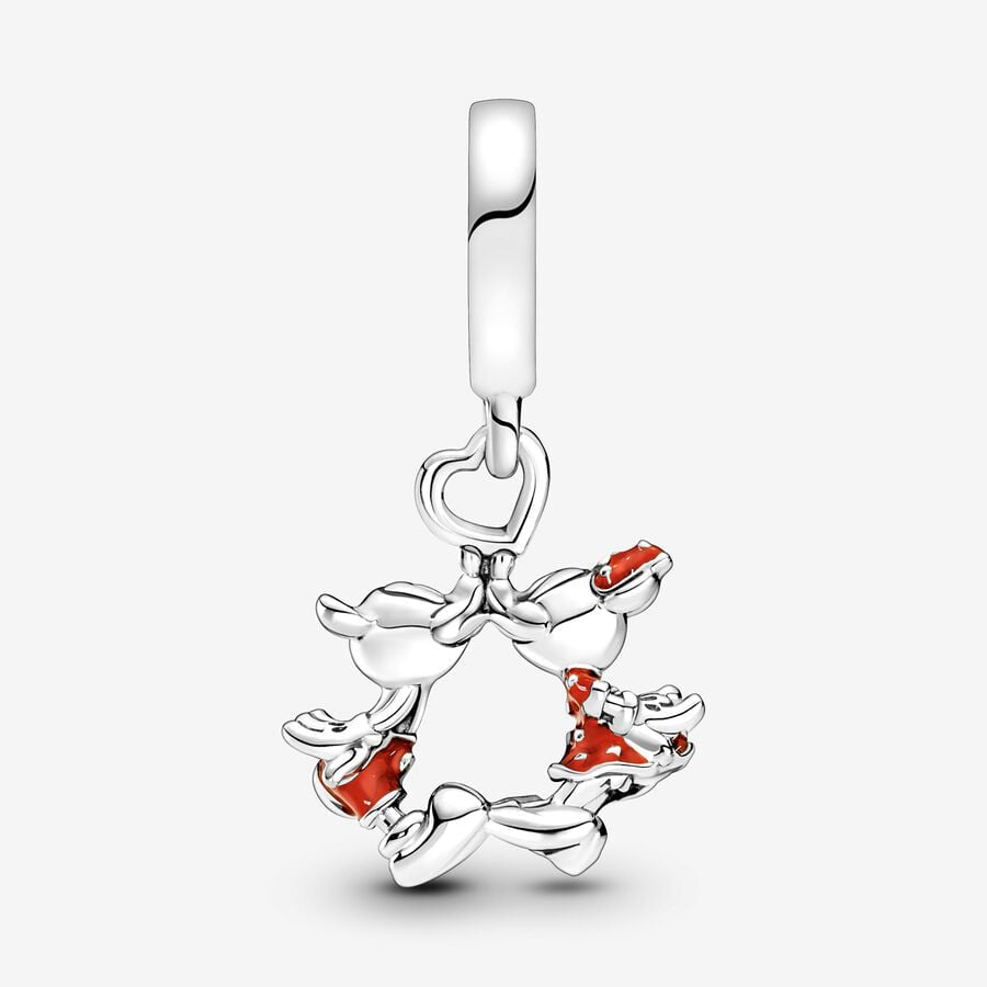 Charm Pandora Colgante Beso de Mickey y Minnie Mouse de Disney