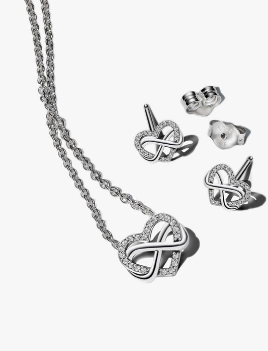 Set de Regalo Pandora Corazón Infinito Brillante