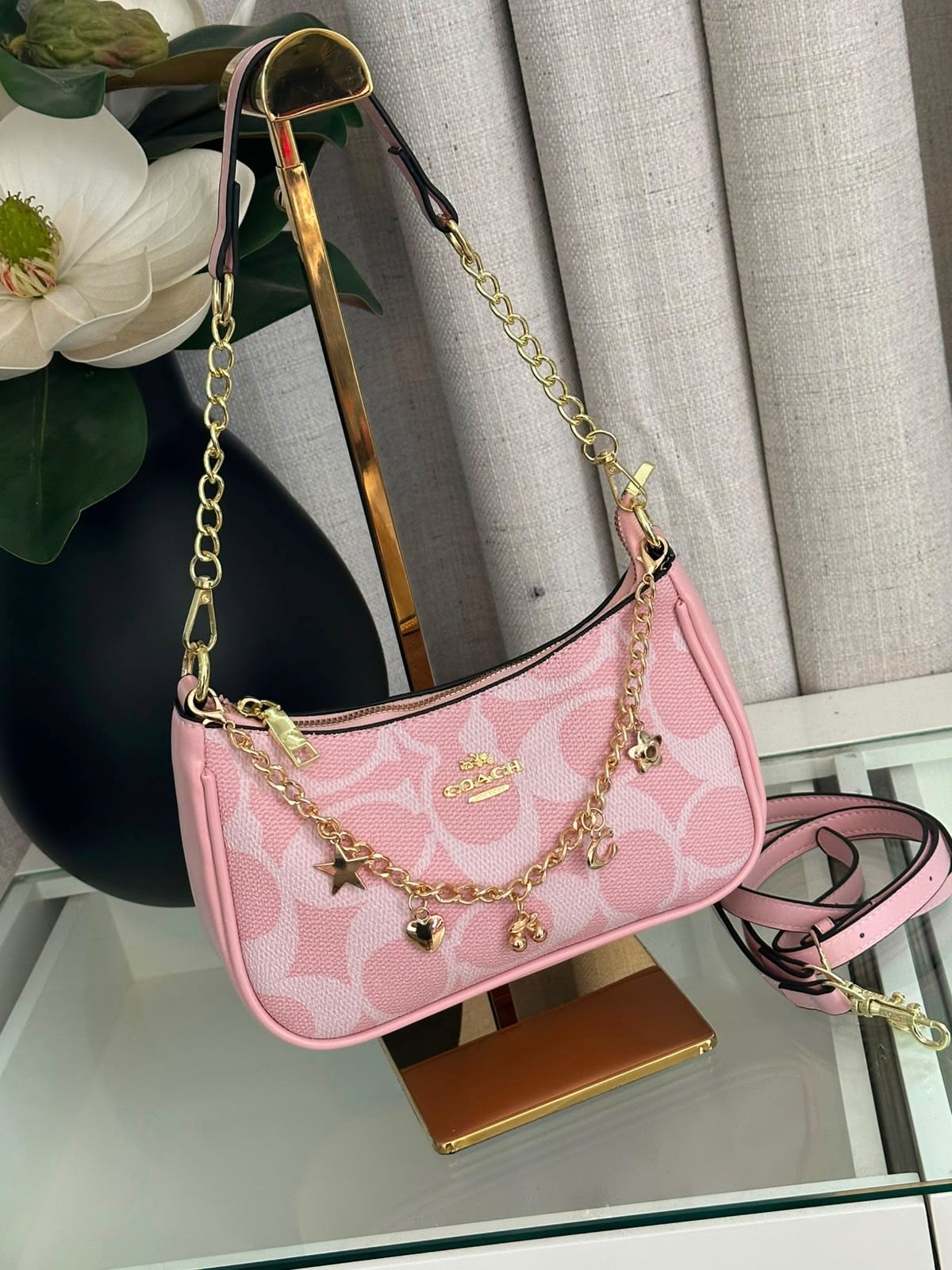 Cartera Coach Nolita 19 Rosa Con Charm