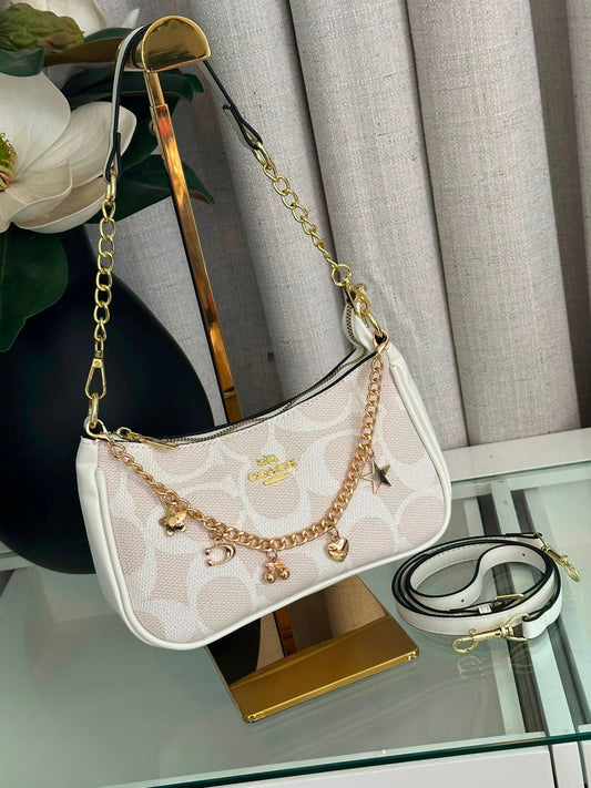 Cartera Coach Nolita 19 Blanca Con Charm