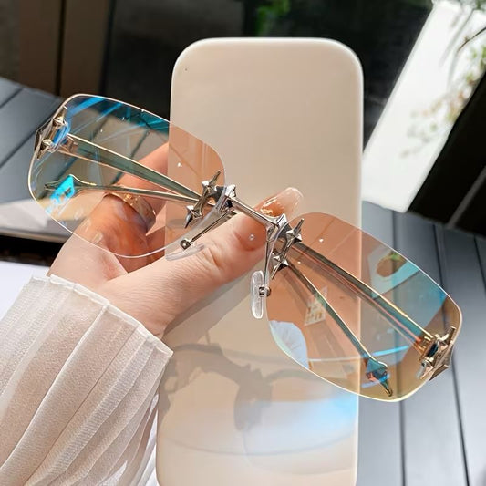 Lentes De Sol Sin Borde Tornasol