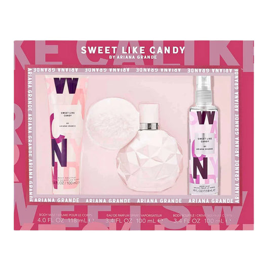 SET ARIANA GRANDE SWEET LIKE CANDY EDP 100ML, BODY LOTION, BODY MIST 118ML