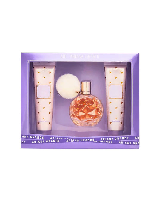 SET ARIANA GRANDE ARI EDP 100ML, BODY LOTION 100ML, SHOWER GEL 100ML (M)