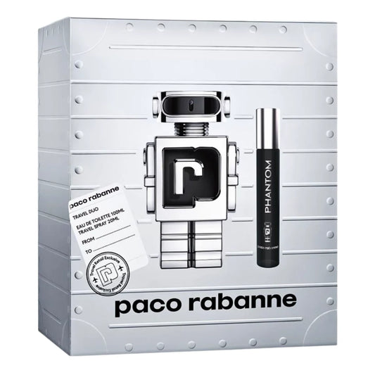 SET PACO RABANNE PHANTOM TRAVEL DUO EDT 100ML, MINI EDT 20ML