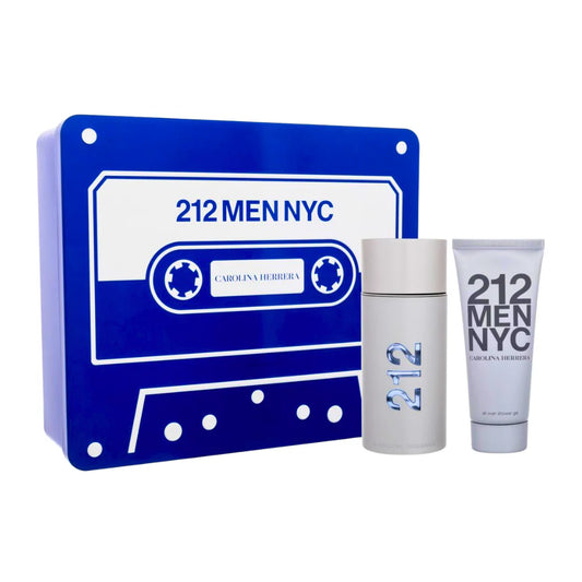 SET CAROLINA HERRERA 212 MEN NYC EDT 100ML, SHOWER GEL 100ML (H)