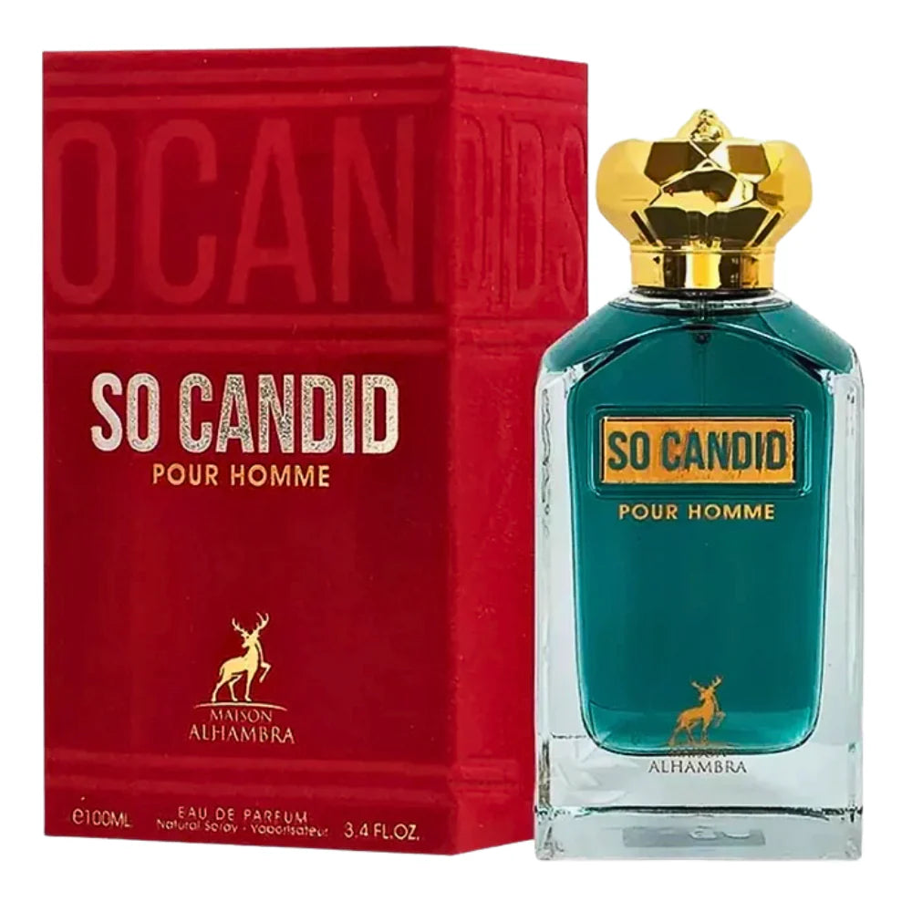 MAISON ALHAMBRA SO CANDID POUR HOMME EDP 100ML (H) (DUPE JEAN PAUL GAULTIER SCANDAL POUR HOMME LE PARFUM EDP)
