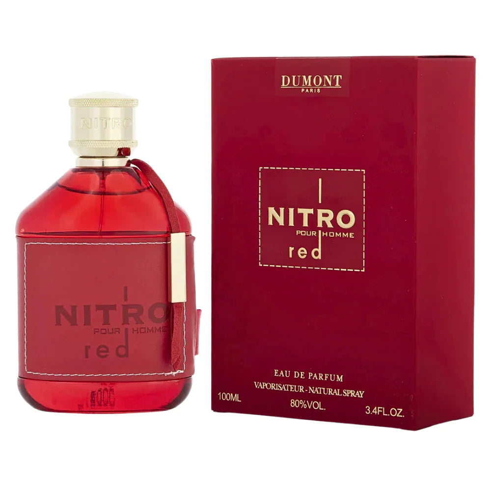 DUMONT NITRO RED POUR HOMME EDP 100ML (H) (DUPE PACO RABANNE INVICTUS EDT)