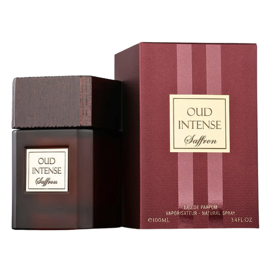FRAGRANCE WORLD OUD INTENSE SAFFRON EDP 100ML (U) (DUPE HUGO BOSS BOTTLED OUD SAFFRON EDP)