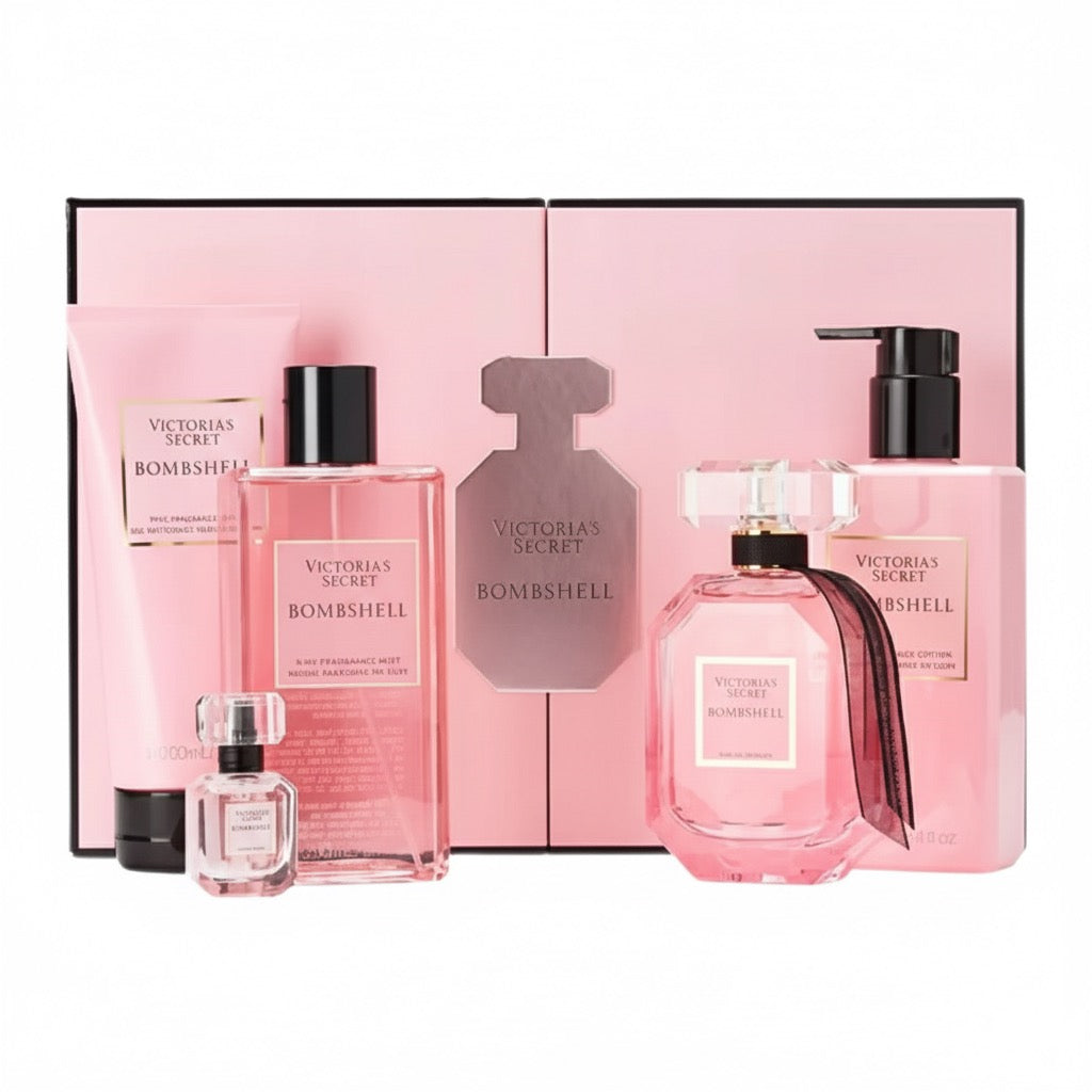 SET VICTORIAS SECRET BOMBSHELL EDP 100ML, EDP 7.5ML, SPLASH 250ML, BODY LOTION 250ML, SHOWER GEL 200ML (M)
