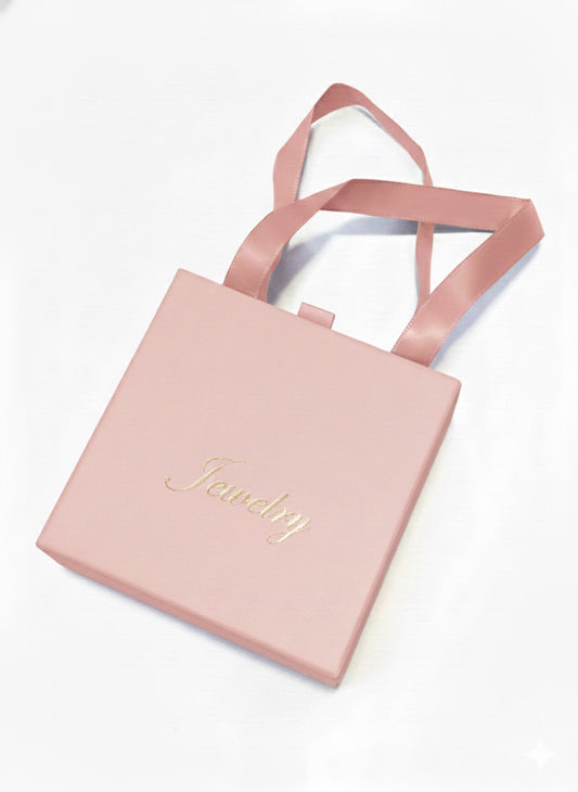 Caja de Regalo Estilo Cartera Para Joyas Color Rosa