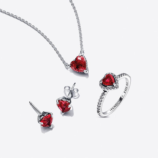 Set Pandora Corazón Rojo