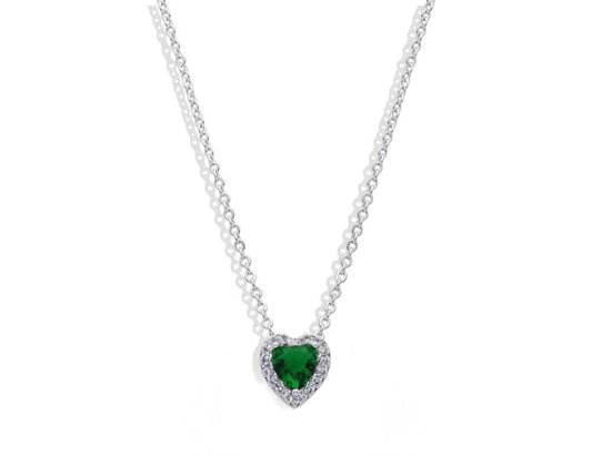 Collar Pandora Corazón Verde