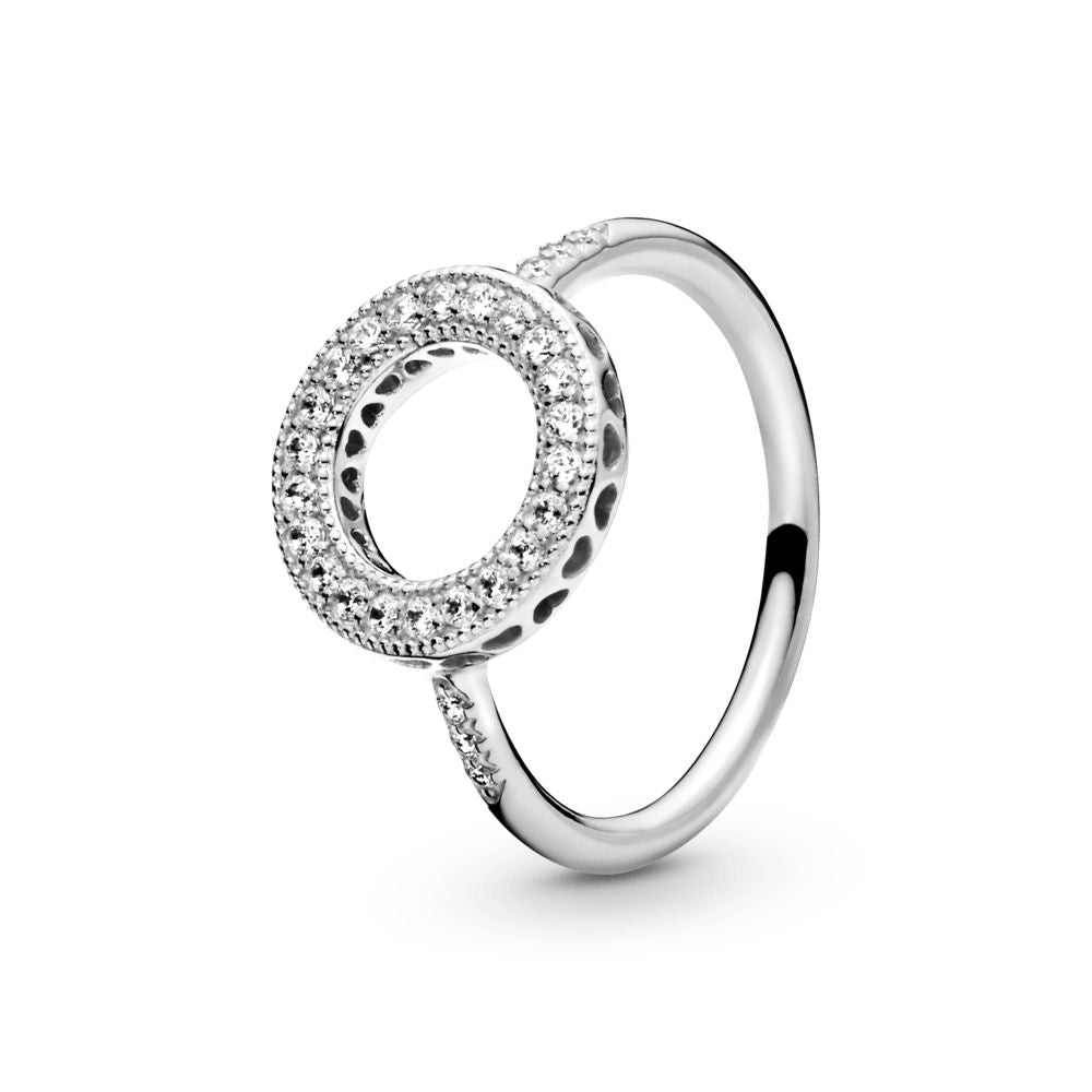 Anillo Pandora Circular Halo Brillante