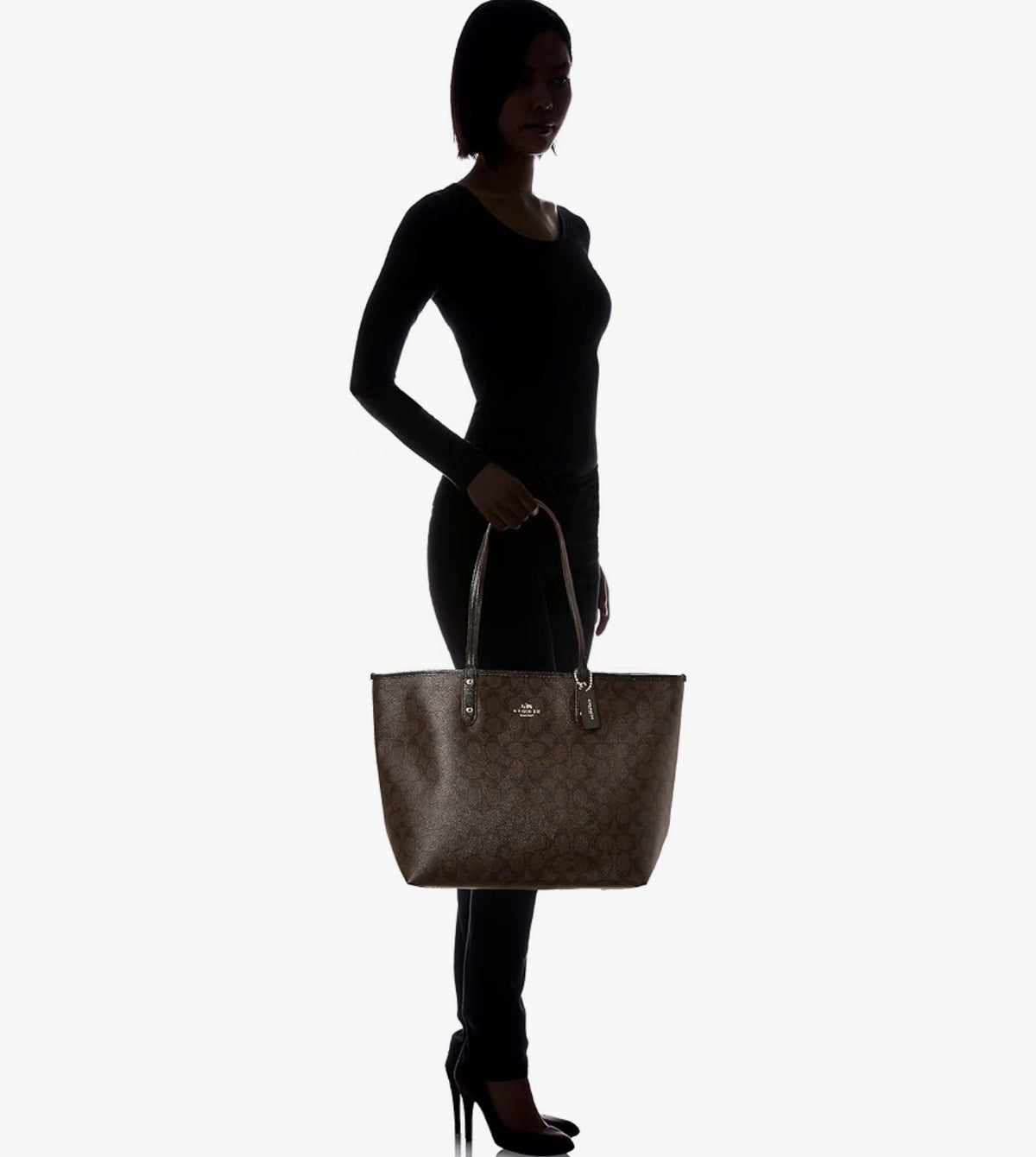 Cartera Coach Classic City Tote Bag L Con Marrón