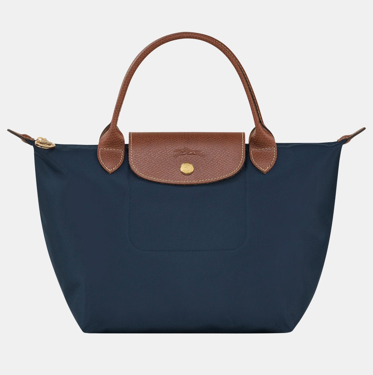 Cartera Longchamp Le Pliage Talla M Con Asa Azul